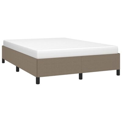 vidaXL Cadre de lit Taupe 140x190 cm Tissu