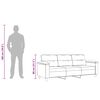 vidaXL Canap&eacute; &agrave; 3 places Gris fonc&eacute; 180 cm Tissu microfibre