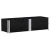 vidaXL Colliers de palette 2 pcs noir 150x50 cm bois de pin solide