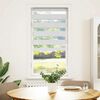 vidaXL Store z&egrave;bre blanc 55x100 cm largeur du tissu 50,9 cm polyester