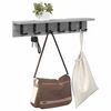 vidaXL Porte-manteau mural Gris Sonoma 60 x 10,5 x 10,5 cm