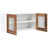 vidaXL Armoire suspendue Bois ancien et Blanc 80 x 31 x 40 cm