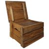 vidaXL Ensemble de caisse de rangement 2 pcs bois d'acajou massif