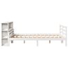 vidaXL Lit biblioth&egrave;que sans matelas blanc 140x200 cm bois pin massif