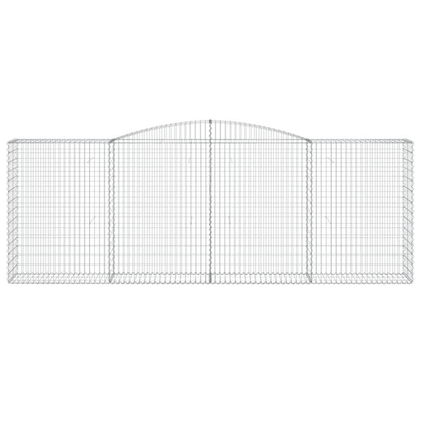 vidaXL Paniers &agrave; gabions arqu&eacute;s 25 pcs 400x50x140/160 cm Fer galvanis&eacute;