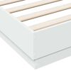 vidaXL Cadre de lit sans matelas blanc 120x190 cm