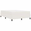 vidaXL Cadre de lit avec matelas Cr&egrave;me 160 x 200 cm tissu