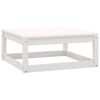 vidaXL Salon de jardin 8 pcs blanc bois de pin massif