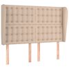 vidaXL T&ecirc;te de lit avec oreilles Cappuccino 147x23x118/128 cm