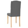vidaXL Chaises &agrave; manger lot de 2 gris fonc&eacute; tissu