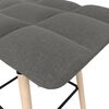 vidaXL Tabourets de bar lot de 2 gris clair tissu