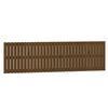 vidaXL T&ecirc;te de lit murale Marron miel 204x3x60 cm Bois massif de pin