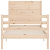 vidaXL Cadre de lit sans matelas 100x200 cm bois massif