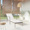 vidaXL Chaise longue de jardin avec coussin r&eacute;sine tress&eacute;e noir