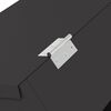 vidaXL Distributeur pour lapins Noir 64.5 x 25.5 x 45.5 cm