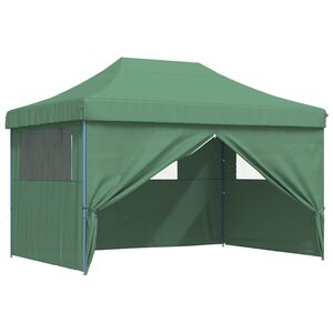vidaXL Tente de f&ecirc;te 279 x 410 x 315 cm Vert Tissu Oxford