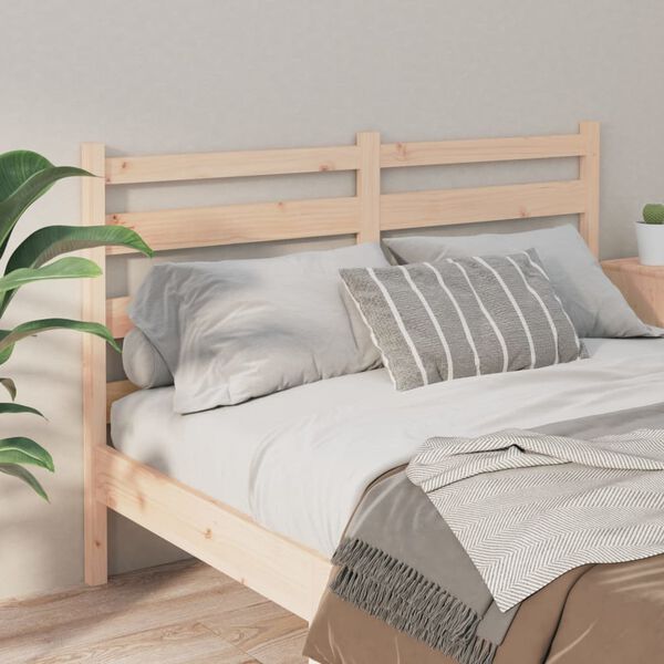 vidaXL T&ecirc;te de lit 126x4x100 cm Bois massif de pin