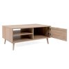 Finori Table basse Bali 55A Ch&ecirc;ne sonoma et impression de canne