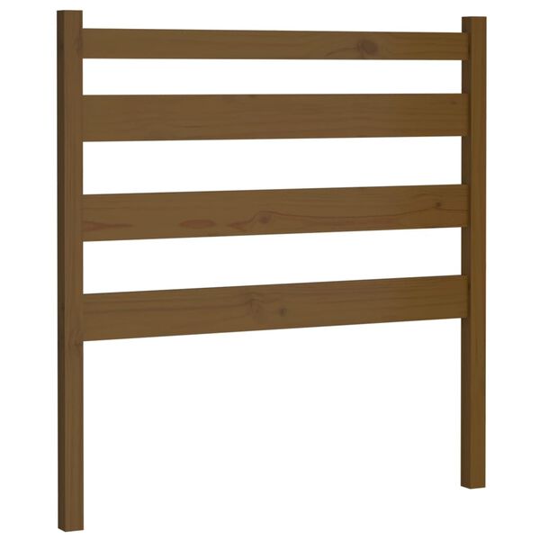 vidaXL Tête de lit Marron miel 81x4x100 cm Bois massif de pin