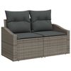 vidaXL Ensemble de Canap&eacute;s avec coussin 7 pcs Gris polyrotin