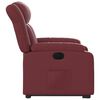 vidaXL Fauteuil inclinable &eacute;lectrique rouge bordeaux similicuir