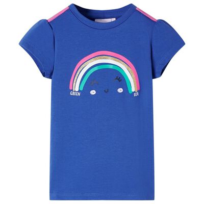 T-shirt pour enfants bleu cobalt 92