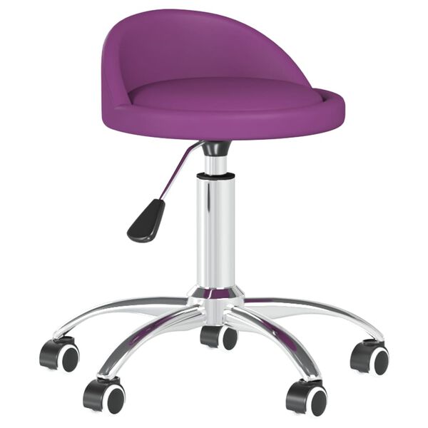 vidaXL Tabouret de massage Violet Similicuir