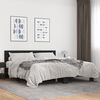 vidaXL Cadre de lit sans matelas noir 180x200 cm