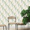 DUTCH WALLCOVERINGS Papier peint Feuilles tropicales Gris et vert