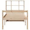 vidaXL Lit biblioth&egrave;que sans matelas 90x190 cm bois de pin massif
