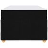 vidaXL Cadre de lit avec matelas Noir 90 x 200 cm tissu