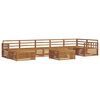vidaXL Ensembles de canap&eacute;s 8 pcs Naturel Bois d'Acacia Massif