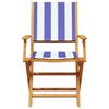 vidaXL Chaises de jardin pliantes lot de 6 tissu et bois massif