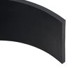 vidaXL Bordure en caoutchouc de chasse-neige noir 150x15x1 cm