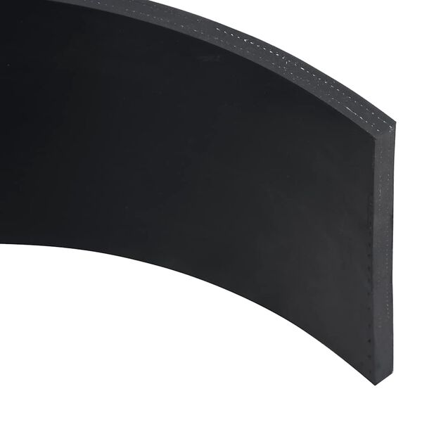 vidaXL Bordure en caoutchouc de chasse-neige noir 150x15x1 cm