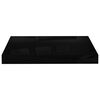vidaXL Étagère murale flottante 4 pcs Noir brillant 40x23x3,8 cm MDF