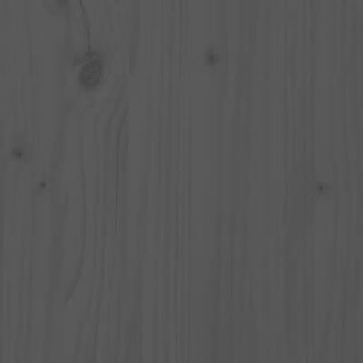 vidaXL Cadre de lit Gris Bois de pin massif 160x200 cm