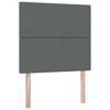 vidaXL Lit avec rangement et LED Gris fonc&eacute; 90 x 190 cm Polyester