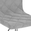 vidaXL Chaises pivotantes &agrave; manger lot de 2 gris clair velours