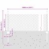 vidaXL Cl&ocirc;ture avec poteau Gris 0,5 x 100 m Acier et PVC
