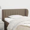 vidaXL T&ecirc;te de lit avec oreilles Taupe 103x23x78/88 cm Tissu