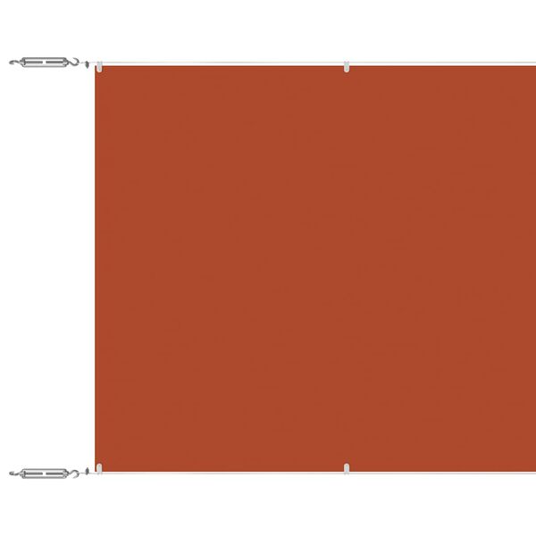 vidaXL Auvent vertical Terre cuite 180x800 cm Tissu oxford