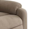 vidaXL Fauteuil inclinable taupe tissu microfibre