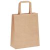 vidaXL Sacs en papier 250 pcs avec poign&eacute;es marron 18x8x22 cm