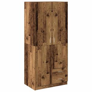 vidaXL Garde-robe vieux bois 80x52x180 cm bois d'ing&eacute;nierie