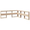 vidaXL Lit biblioth&egrave;que sans matelas 200x200 cm bois massif de pin