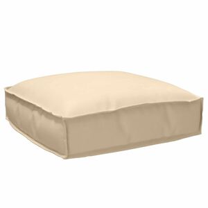 vidaXL Coussin Tissu Oxford Beige 50 x 50 x 12 cm