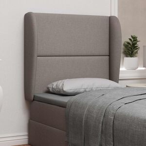 vidaXL Oreille de t&ecirc;te de lit Beige tissu