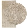 vidaXL Tapis ISTAN &agrave; poils longs aspect brillant beige 80x150 cm