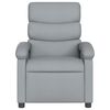 vidaXL Fauteuil de massage inclinable &eacute;lectrique gris clair tissu